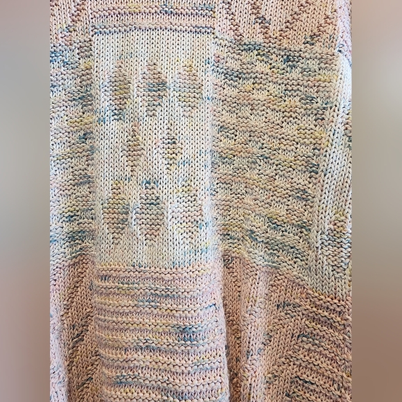 Vintage Handmade Pastel Knit Sweater - Picture 4 of 5